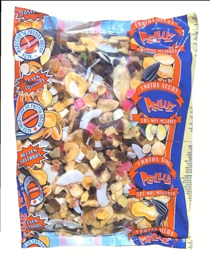Mezcla Fruta Deshidratada 1Kg - Macedonia Tropical - revuelto fruta deshidratada - papaya - banana - coco - piña - pomelo - pasas - pelluz