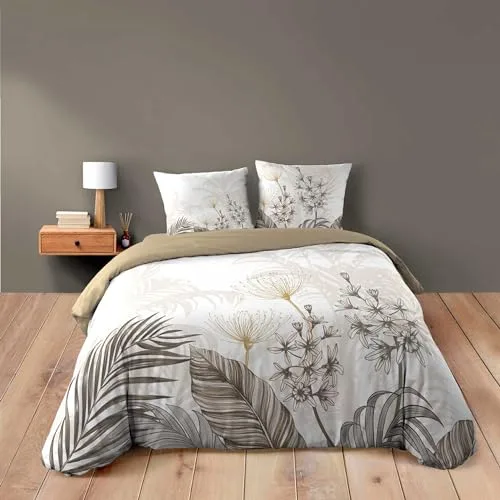 Douceur d'Intérieur Bastille - Juego de Cama, con 3 Piezas, 260 x 240 cm, 100% algodón