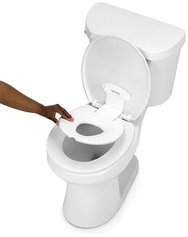 Ingenuity, Flip & Sit Potty, Asiento Semipermanente, Fácil Instalación, Para Mayores de 18 Meses