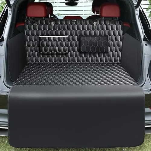 KYG Protector Maletero Coche Perro XXXL Antideslizante Impermeable con Protección Lateral Cubre Maletero Coche Resistente a la Suciedad Fácil de Limpiar Protector Maletero Camión, SUV, 195 x 105 cm