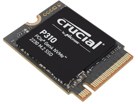 Crucial P310 SSD 1TB PCIe Gen4 NVMe M.2 2230, hasta 7.100 MB/s, Compatible con Steam Deck, ASUS ROG Ally, MSI Claw & Microsoft Surface, Disco Duro - CT1000P310SSD2