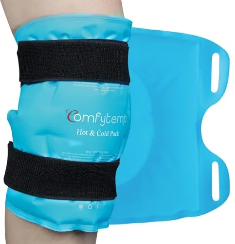 Comfytemp Bolsa de Hielo para Aliviar el Dolor de Rodilla, Terapia de Frío Caliente Reutilizable Gel Frio para Lesiones en La Rodilla, Hinchazón, Esguinces, Cirugía de Reemplazo, Hielo para Lesiones