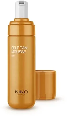 KIKO Milano Self Tan Mousse Body, Mousse Corporal Autobronceadora E Hidratante Con Ácido Hialurónico