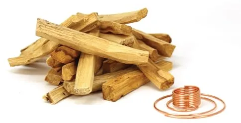 NIRDOSH - Kit Palo Santo PALITO - 25 Palitos de Ecuador + Soporte de Cobre - 100% Original y Orgánico para Meditación Yoga Madera Sagrada Bursera Graveolens