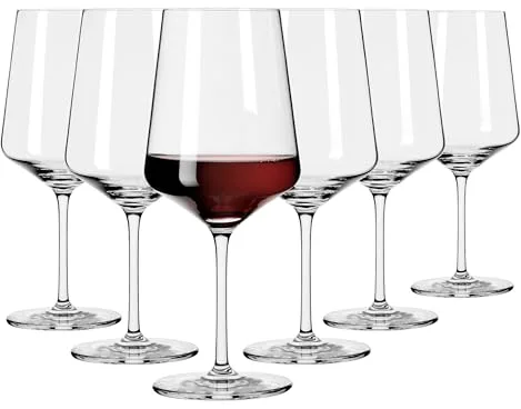 RITZENHOFF 6301001 Copa de vino tinto 500 ml - Serie Lichtweiss - 6 piezas en un set de regalo - moderno - Made in Germany