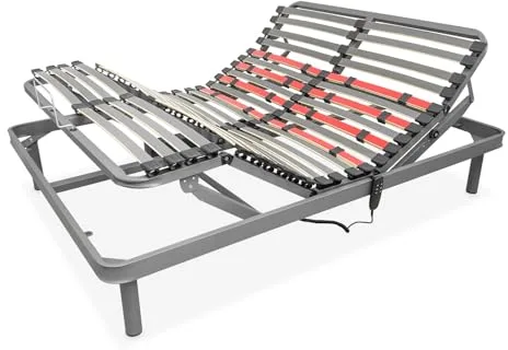 amuéblate online - Cama Eléctrica Articulada Flexipro con 5 Planos y Estructura Reforzada - Ergonómica, Fiable y Silenciosa, Motor Alemán, 135 x 190