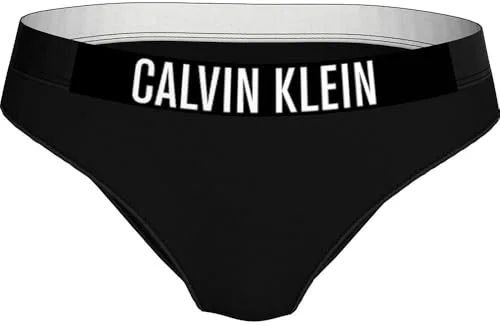 Calvin Klein Braguita de Bikini para Mujer con Logo Tipo, Negro (Pvh Black), M