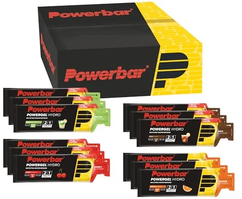 Powerbar - PowerGel Hydro - Multiflavourbox - 12x67ml - Gel energético alto en carbohidratos