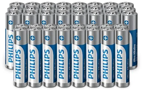 Philips Ultra Alkaline AA/AAA, versátil Lote de baterías para Cualquier Dispositivo, Paquete de 40