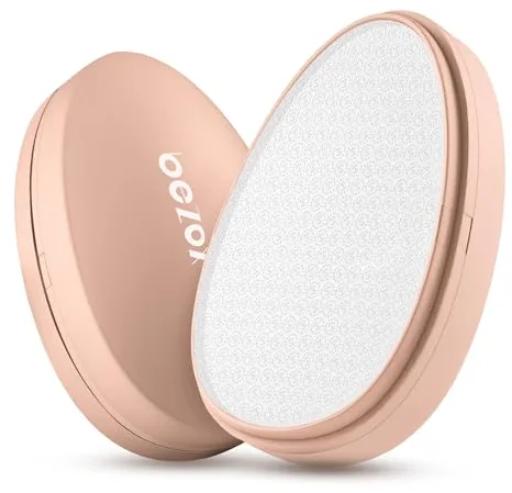 BEZOX Lima de pie de nano-vidrio 2 en 1 y removedor de callos, removedor de callos altamente eficaz, despierta pies aterciopelados, cómoda, suave y dura eliminación de callos (albaricoque)