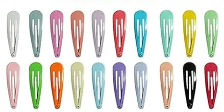 NATUCE 50PCS Negro Pinza de Pelo para Niñas Mujeres, 5CM Clips de Pelo de Metal, Horquillas Pelo, Accesorios Cabello, Pinza para el Cabello, Pernos de Pelo, Clips de pelo para Niñas, Chicas (10 color)