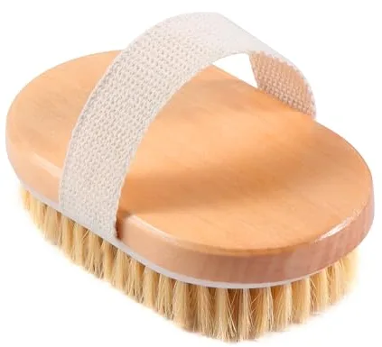 Blendura Cepillo Exfoliante Corporal, Dry Brush Cepillo en Seco Cuerpo Dry Brushing Body Brush para Exfoliante, Drenaje Linfático, Estimula la Circulación Sanguínea