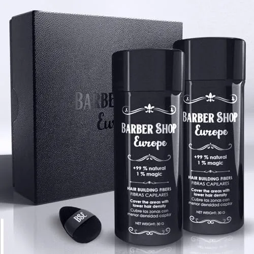 Fibras Capilares X2 | Hair Fibers - Fibra Capilar Hombre y Mujer - Maquillaje Capilar de Microfibras Capilares para Disimular Calvicie - Voluminizador Cabello en Polvos Pelo Hombre