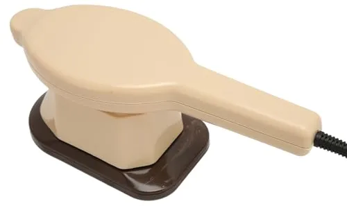 Masajeador Eléctrico de Mano con 3 Cabezales de Masaje, Forma de Hierro Calefactor para Relajación de Masaje de Cuerpo Completo (Enchufe europeo 220V)