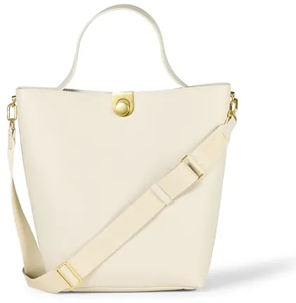 Amazon Essentials Bolso Tipo Bucket Extragrande Mujer, Gris Topo, Talla única