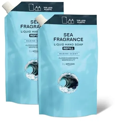 by Amazon Recambio de Jabón para manos, Fragancia de Mar, 2 x 1000ml