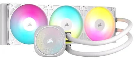 CORSAIR Nautilus 360 RS ARGB Refrigeración Líquida de CPU – 360mm AIO – Conexión Directa a la Placa Base – Intel LGA 1851/1700, AMD AM5/AM4 – 3X RS120 ARGB Ventiladores Incluidos – Blanco