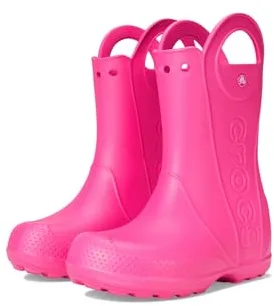 Crocs Handle It Rain Boot K, Botas de lluvia Unisex niños, Pink Crush, 37/38 EU
