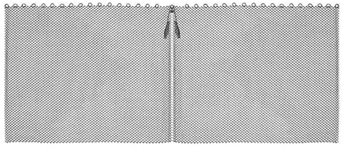 Pantalla de cortina de chimenea, herramienta de protección para chimenea para evitar chispas, 2 pantallas de malla que mejoran el estilo de la chimenea, paneles anchos negros que evitan que las