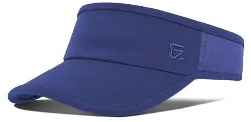 GADIEMKENSD Sombrero para el Sol para Mujeres y Hombres, Accesorios de Golf, Viseras de Verano para la Playa, Ajustable para Correr y Tenis Parche Solar Cómodo para Deportes al Aire Libre, Azul Oscuro