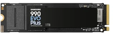 SAMSUNG 990 EVO Plus 1TB hasta 7,150 MB/s PCIe 4.0 x4/ 5.0 x2 NVMe M.2(2280) Disco Duro Interno (SSD) (MZ-V9S1T0BW)