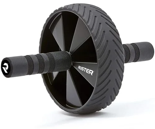 RUSTER Rueda Abdominal. Rodillo de Abdominales, Mango Ergonómico Antideslizante, Equipo Fitness para Casa y Gimnasio