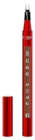 L'Oréal Paris Infallible Faux Brow Rotulador de cejas DARK BLONDE. Rotulador de cejas preciso con cepillo de doble punta resistente al agua, al sudor y al calor.1 ml