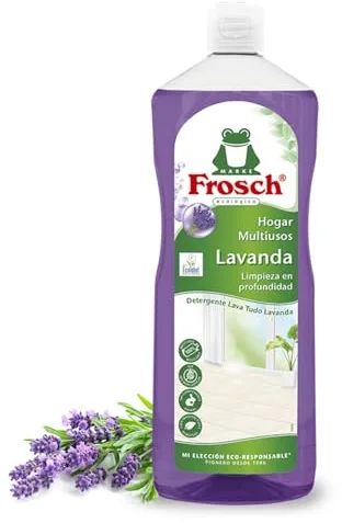 Frosch - Limpiador Multiusos de Hogar Ecológico Lavanda, Elimina la Grasa y la Suciedad en General, Higienizante eficaz - Resultado Brillante y Duradero - 1 L