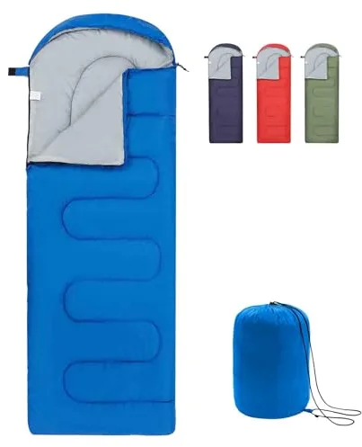 Underwood Aggregator Bacs de Dormir de para Adultos y niños, Saco de Dormir Ultraligero de 3 Estaciones para Clima frío, Saco de Dormir de Campamento Compacto para niñas para niñas