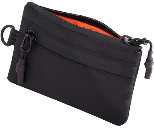 OW-Travel Cartera RFID Wallet con Bolsillo para Monedas (Negro) Cartera Tarjetero Monedero sin Contacto con Protección RFID. Seguridad y Tranquilidad. Card Holder Wallet Diseño Ligero y Minimalista