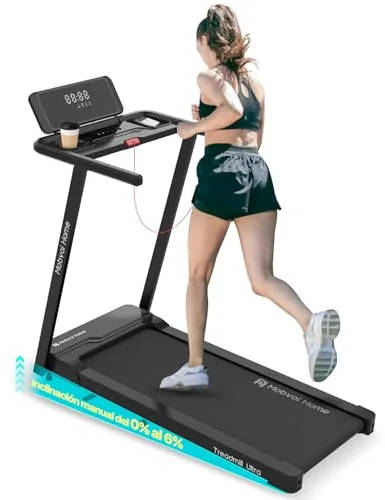 Mobvoi Cinta de Correr Ultra para el hogar 3 en 1 con Plataforma para Caminar con inclinación del 6% para la Oficina en casa, 2,5 HP Soporte para Cinta de Correr para Caminar 12 km/h, 120 kg