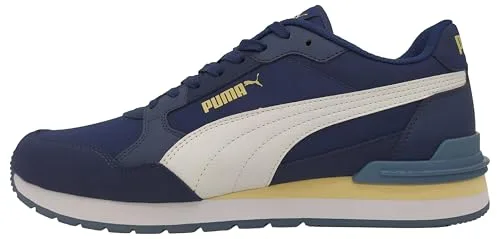 Puma Tenis Unisex St Runner V4 NL, Lona Blanca Puma Azul Persa, 40 EU