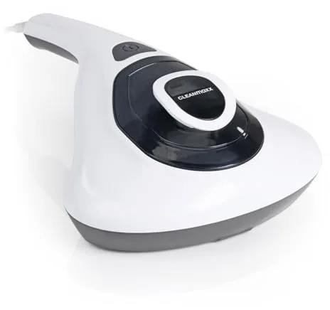 CLEANmaxx Aspirador antiácaros con vibración, aspiradora antiácaros para colchones y Superficies de Revestimiento, Elimina el 99,9% de los ácaros, aspiradora de Mano con luz UV-C y Filtro HEPA para