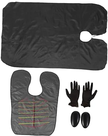 Healeved 4piezas Kit De Herramientas Para Coloración De Cabello Guantes Cubierta Para Oídos Para Tinte Accesorios Prácticos Para y Corte De Pelo Casa