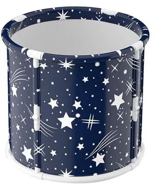 Baño de hielo portátil, cubo de baño plegable, baño de remojo, bañera de pie, bañera de hidromasaje de baño, capacidad de remojo de fácil instalación, inmersión de cuerpo completo, baño versátil para