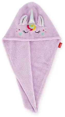 Legami - Turbante para el Cabello Love My Hair, Secado rápido, Microfibra, superabsorbente, Suave, antiencrespamiento, Toalla para el Cabello de Mujer, Cierre con botón, Tema Unicorn