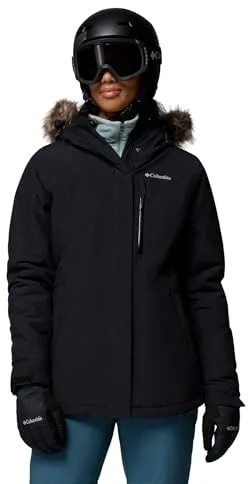 Columbia Ava Alpine II Chaqueta Aislante, Aislamiento Térmico, Material Transpirable, Impermeable, Detalles Desmontables, Piel Sintética Desmontable, Prácticos Bolsillos - Mujer