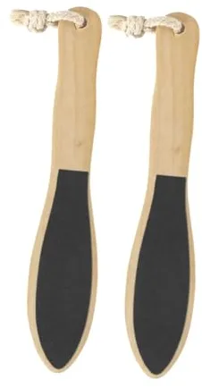Healeved Paquete de 2 Herramientas Exfoliantes para Pedicura Pie de Madera para Eliminar al Instante Las Durezas Y Suavizar Los Pies