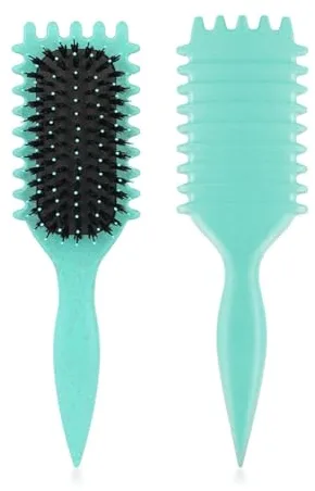 EIHI Curl Brush,Curl Defining Brush,Cepillo Pelo Rizado,Para Desenredar,Dar Forma y Definir Rizos Para Mujeres(Verde)