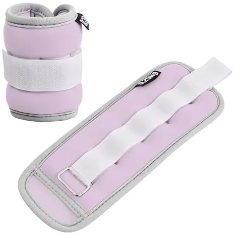Paquete de 2 Pesas para Tobillo y Muñecas, 0,25kg 0,5kg Manguitos de Peso, Tobilleras con Peso, Tobilleras Pesadas para Yoga Ejercicios Fitness Recuperación Gimnasia Corriendo (Púrpura,2x0,25kg)