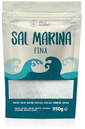 Sal Marina 100% Natural - Sal Mineral de Mar, Ecológica, de Alta Pureza, Perfecta para Cocina - Sal Marina Premium. Sal de Mar Natural Origen: España. Sal (Grande, Fina)