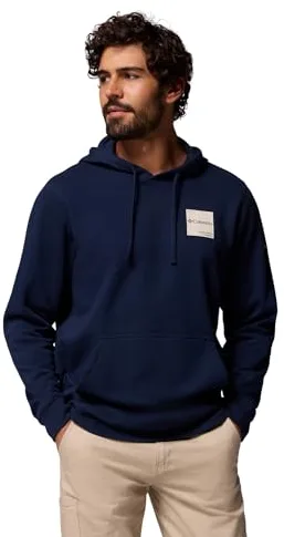 Columbia Columbia Trek Sudadera con Capucha, Polar Gráfico, Estiramiento Listo para Aventuras, Capucha Ajustable, Tejido de Punto Rico en Algodón, Bordes Acanalados, Bolsillo Canguro - Hombre