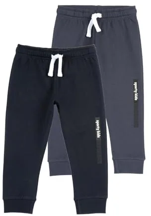 Chicco, Set de 2 Pantalones Niño, Pantalones de Chándal de Algodón, Ropa Infantil para Niño, Designed in Italy