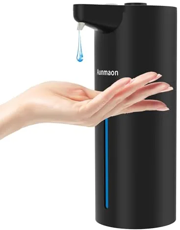 Dispensador de Jabón Automático Sin Contacto, Ajuste Físico Sencillo, Dispensador Jabón Baño y Cocina de Bajo Consumo, Automático para Baño y Cocina, Sin Contacto
