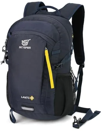 SKYSPER 30L Mochila Pequeña de Senderismo, Trekking para Hombres Mujeres Mochilas de Marcha Ultraligera Macuto de Viaje Casual para Montaña Acampada Camping Actividad al Aire Libre