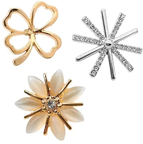 XENQITO 3Pcs Broches para Ropa Mujer, Imperdibles, Broches para Vestidos, Broche Para Vestidos De Fiesta, Hermoso y Exquisito, Adecuado para el Uso Diario de Los Trabajadores de Oficina