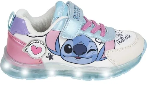 CERDÁ Life'S Little Moments | Deportiva Stitch Niños con Luces LED Interactivas Stitch Suela TPR - Deportiva Luces Stitch Ajuste Cómodo y Resistente