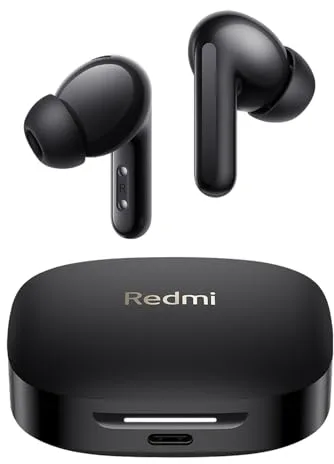 XIAOMI Redmi Buds 6 - Auriculares inalámbrico, cancelación de Ruido, Ligero, 10 Horas de autonomía y 42 Horas con el Estuche de Carga, Bluetooth, Negro (Versión ES)