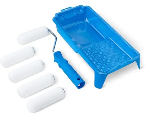 Amazon Basics - Kit de rodillos de pintura de espuma, rodillo de 10 cm, paquete de 8