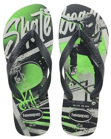 Havaianas - Top Athletic, Chanclas Deportivas para Adultos, Diseño con Estampados de Baloncesto y Fútbol, Suela Antideslizante y Ergonómica, Hombre